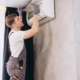 HVAC maintenance in apartment